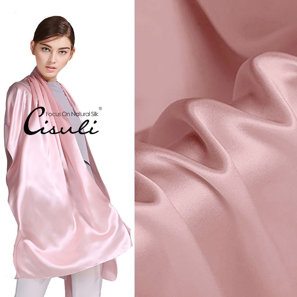 100% Pure Mulberry Silk Satin Long Scarf 55X180cm #20