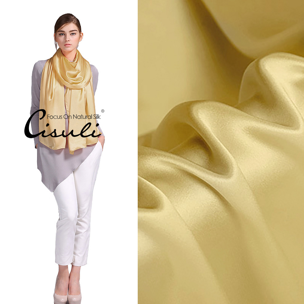 100% Pure Mulberry Silk Satin Long Scarf 55X180cm #24