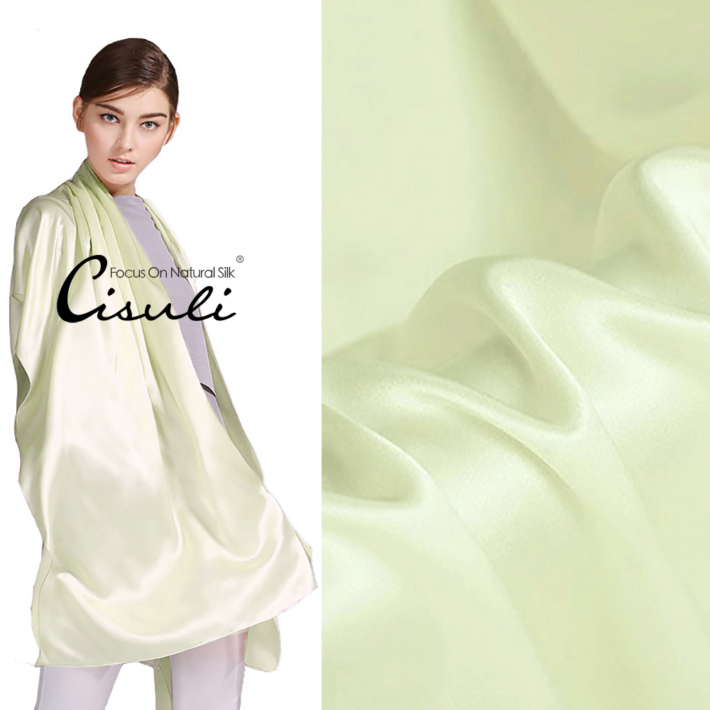 100% Pure Mulberry Silk Satin Long Scarf 55X180cm #91