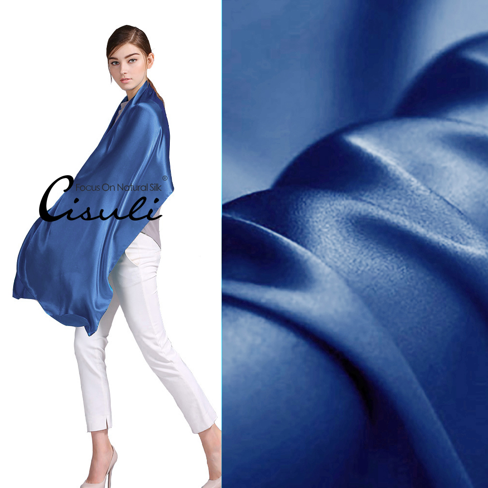 100% Pure Mulberry Silk Satin Long Scarf 55X180cm #75