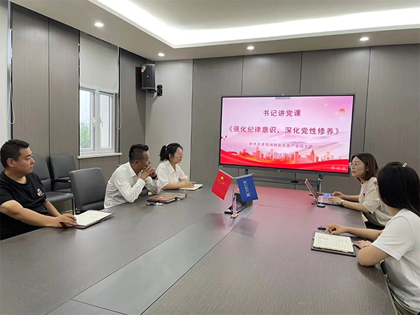 江恒动态｜园区党支部组织开展“党纪学习警示教育暨支部书记讲党课”专题党日活动