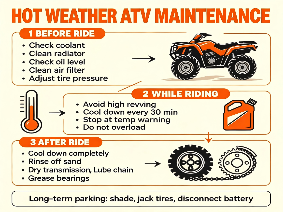 Personal ATV Maintenance Guide Under High Temperature