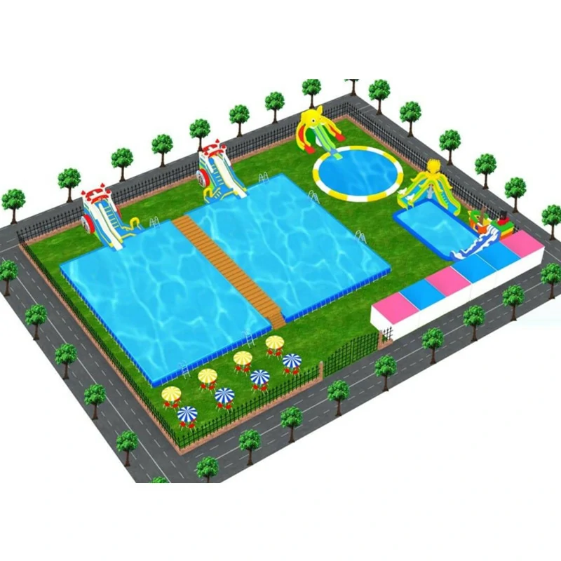 Factory Price Commercial Customized Mobile Ground Inflatable Water Park
