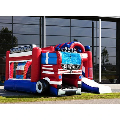 Multiplay Fire Truck Inflatable Bouncy Castle
