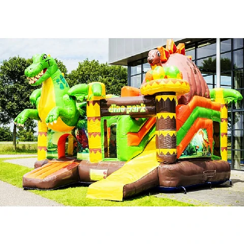 Inflatable Bouncer Castle Multiplay Dinoworld Jumping House for sale