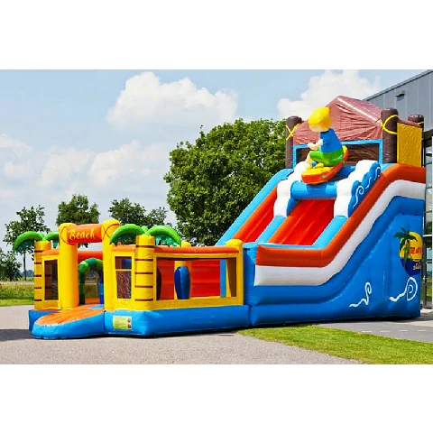 Multiplay Beach Inflatable Bouncy Castle with Slide