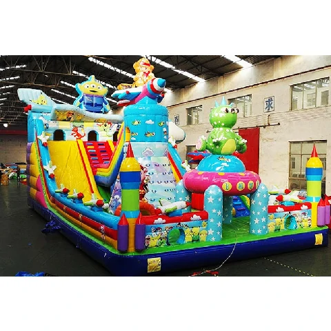 Airplane Commercial park fun city inflatable bouncy castle