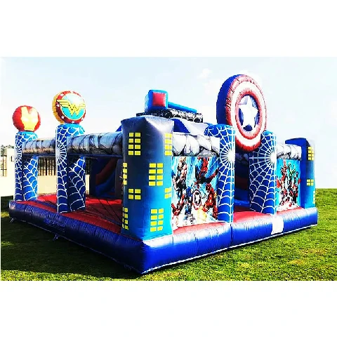 Super Hero Avengers Inflatable Bounce Castle Slide