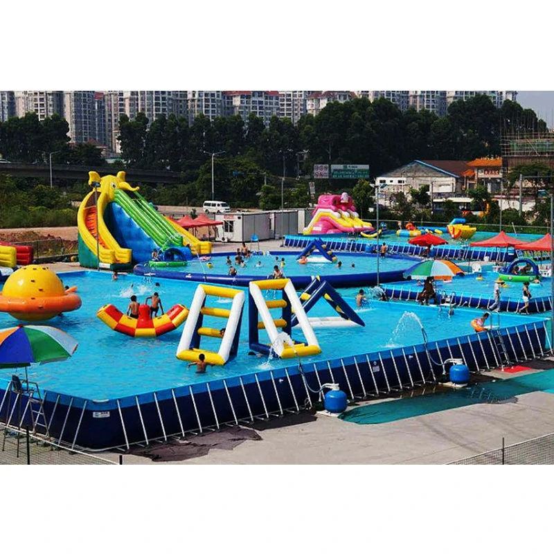 Factory price PVC Outdoor Steel Metal Framed Swimming Pools