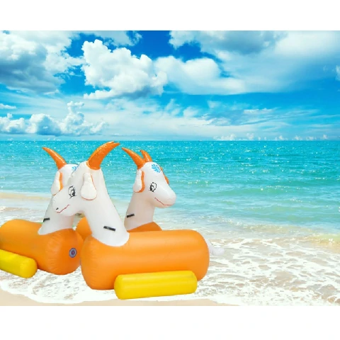 Lamb inflatable water toy floating device