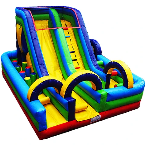 Laberinto Inflatable Dry Slide Combo Obstacle Twist Bounce Castle
