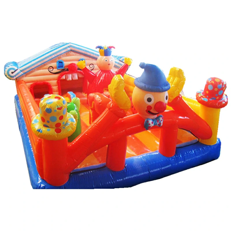 The Joy Circus Clown Park Fun City Inflatable Bouncy Castle
