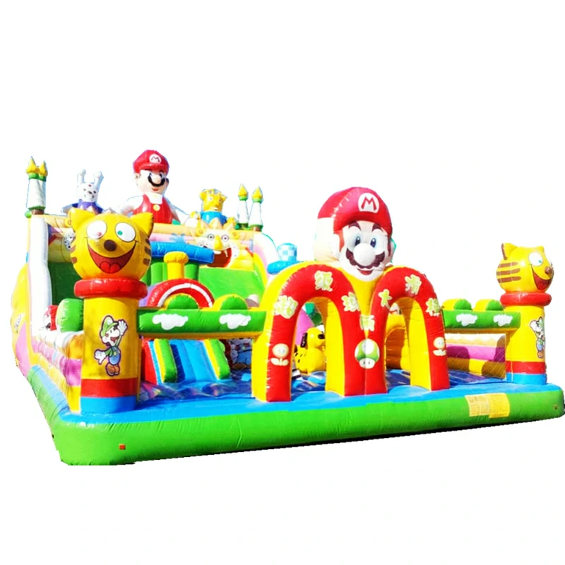Super Mario Park Fun City Inflatable Bouncy Castle