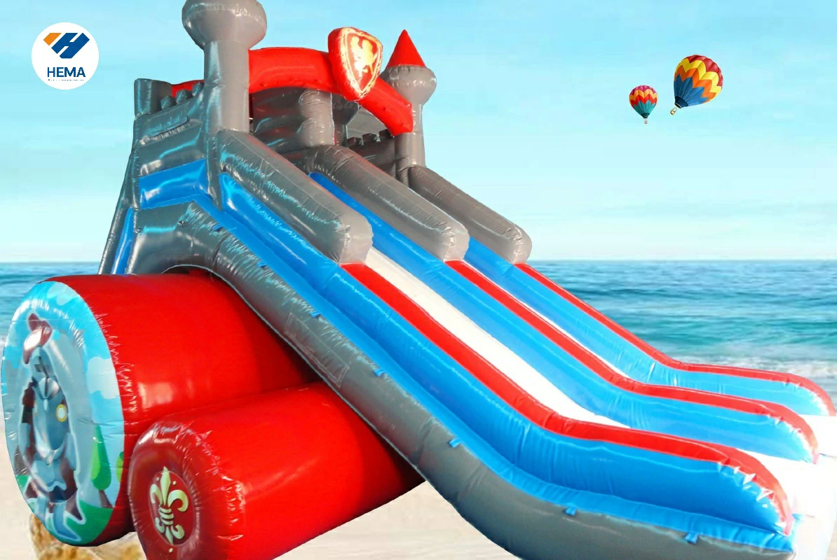 Children Roller Castle Inflatable Water Slide 10X6.6X6