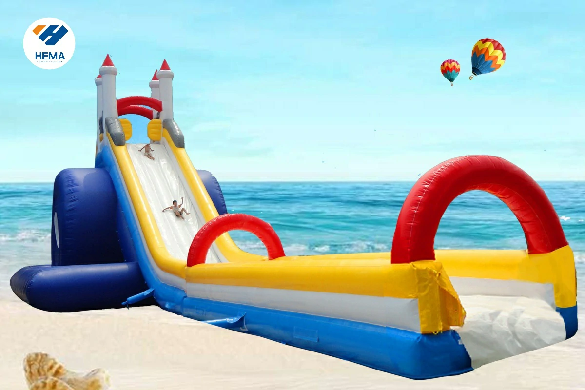 Outdoor Giant Long Inflatable Water Slide Castle Slide