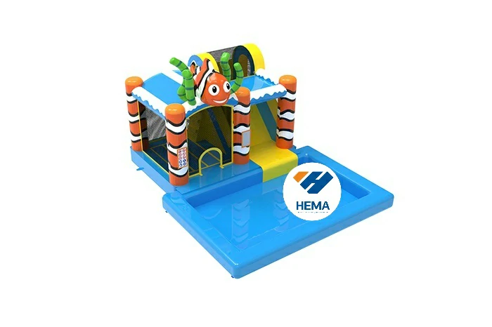 Seaworld Inflatable Water Slide & pool