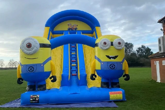 22ft Minions Dual Lane Inflatable Dry Slide
