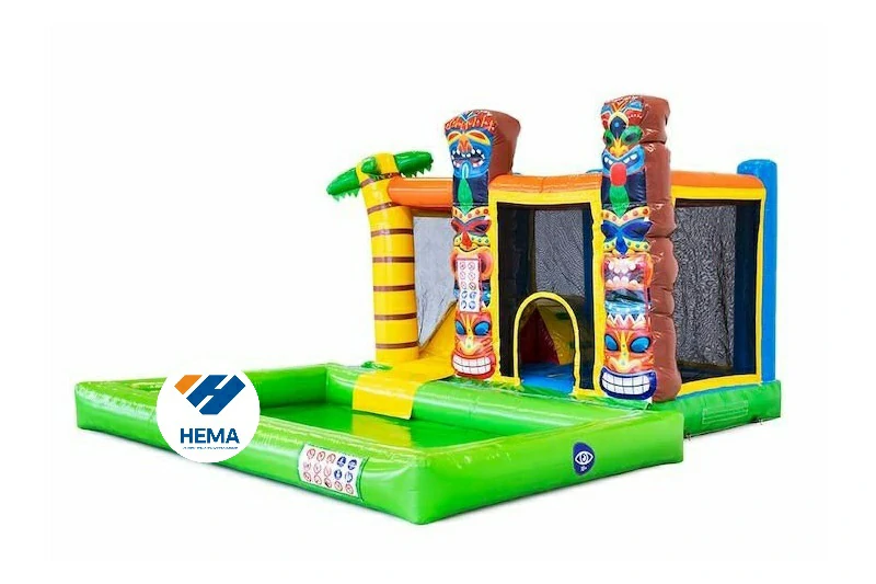 Hawaii Inflatable Bouncer Water Slide