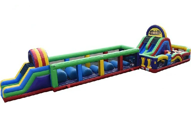 90ft Long Xtreme Warriors Inflatable Obstacle Course Game