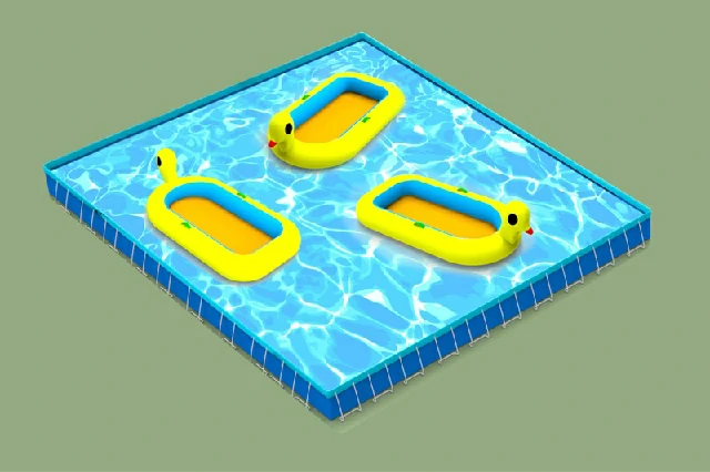 Commercial PVC Steel Frame Metal Framed Swimming Pools