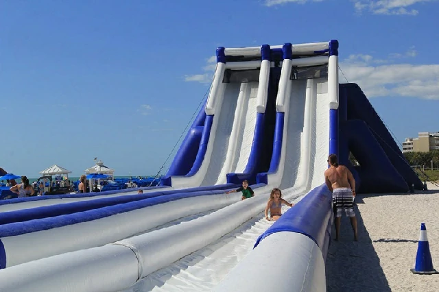 200ft Long High Tide Dual Lane Inflatable Water Slide