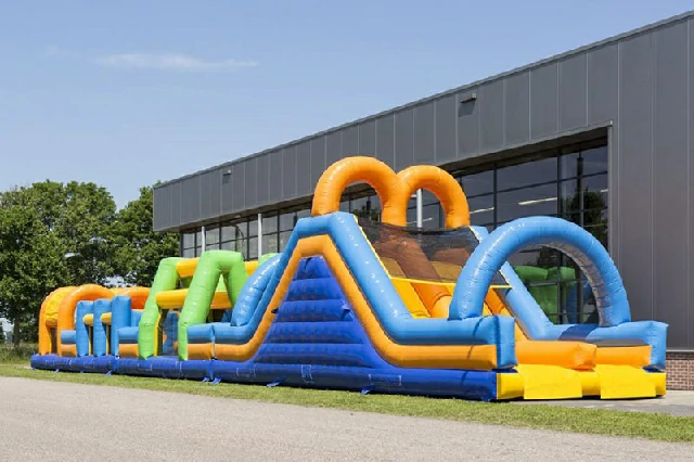 Double Lane 27m Inflatable Obstacle Courses