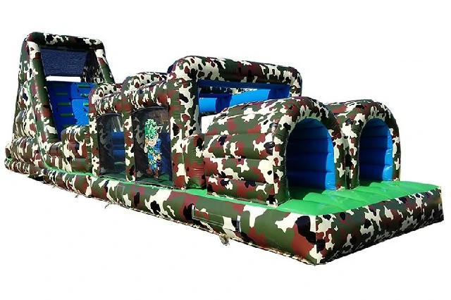60ft Camo Challenge Inflatable Obstacle Course