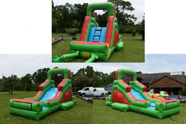 Elite Slide Green Inflatable Water Slide