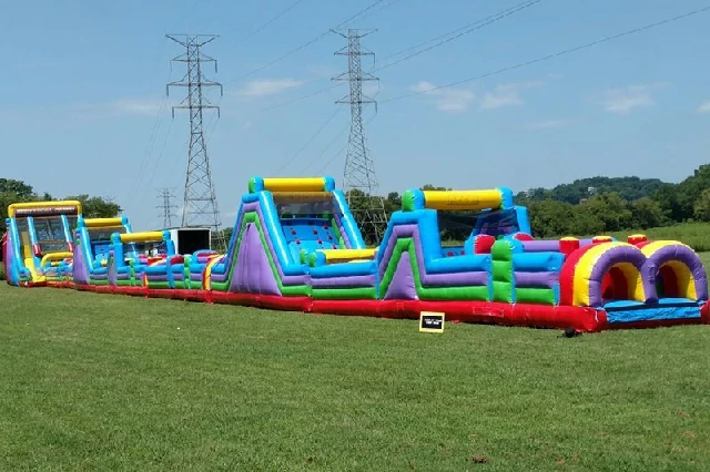 Vertical Rush 228ft Olympian Inflatable Obstacle Course