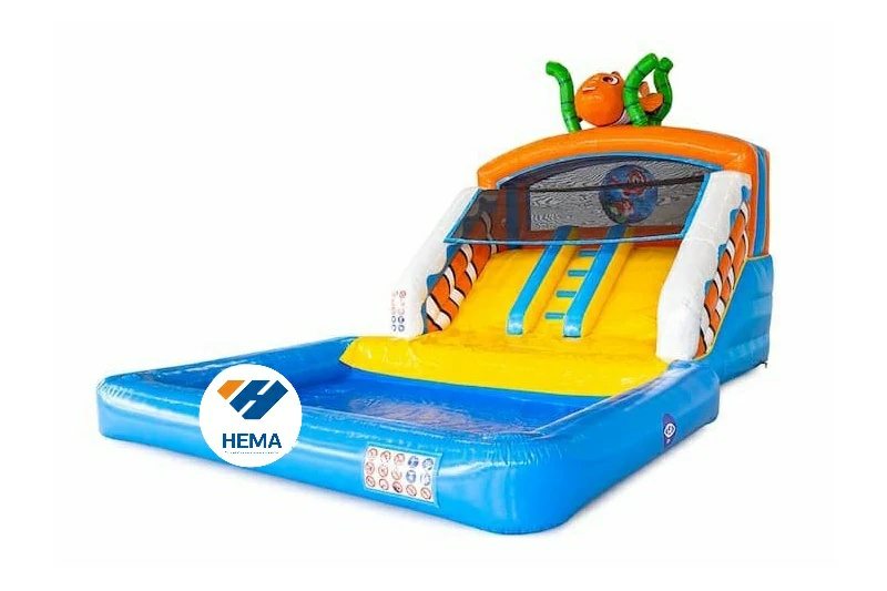 Seaworld Inflatable Bouncer Water Slide & pool
