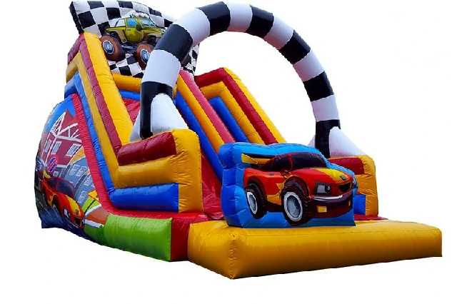 Race Car Single Lane 17ft Inflatable Dry Slide