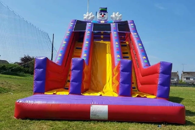 20ft Clown Inflatable Dry Slide High Rise Slide