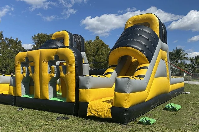 Caution Zone Toxic Inflatable Obstacle Course