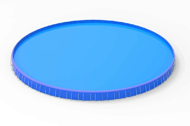 Durable Round Metal Framed Swimming Pools Steel Frame Pool