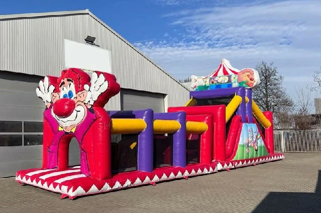 56ft Circus Track Inflatable Obstacle Course