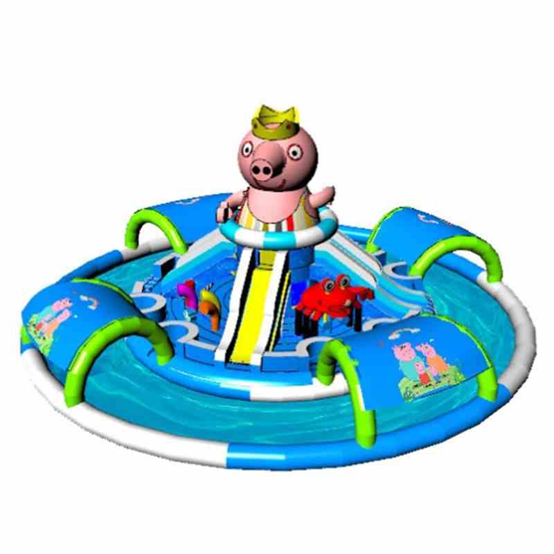New Peppa Water Park wih Inflatable Pool Slides