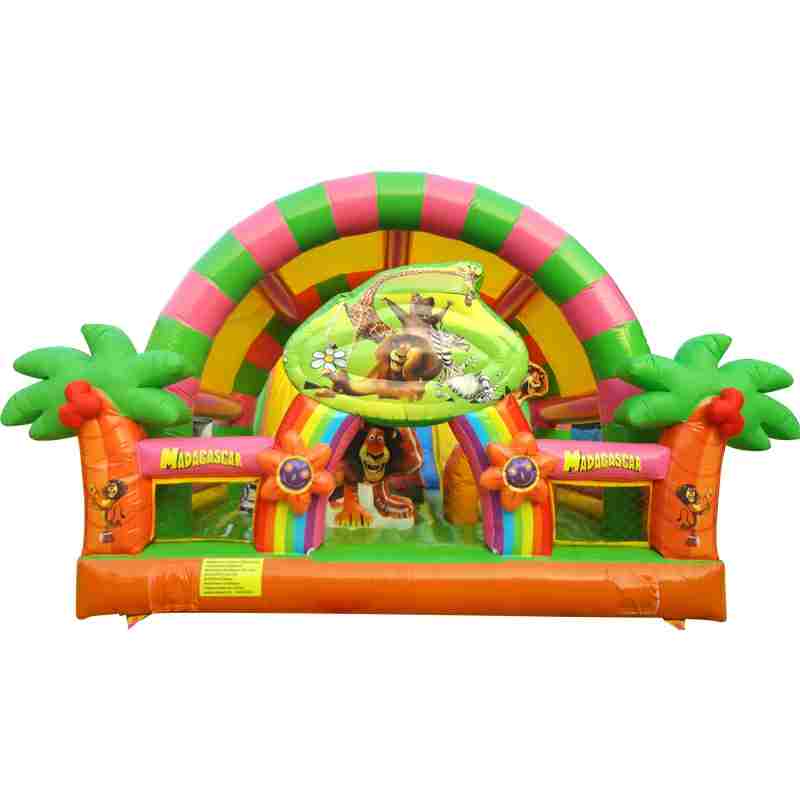Madagascar Park Fun City Inflatable Bouncy Castle