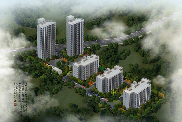 白峰港口官庄两村老年房项目