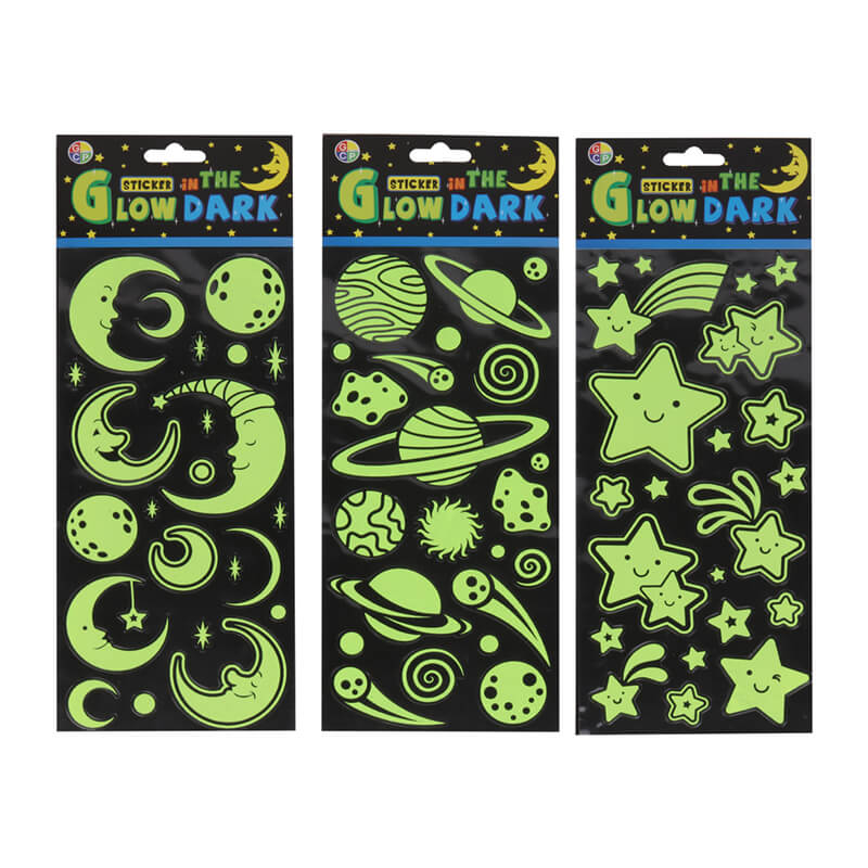 Glow in the dark sticker