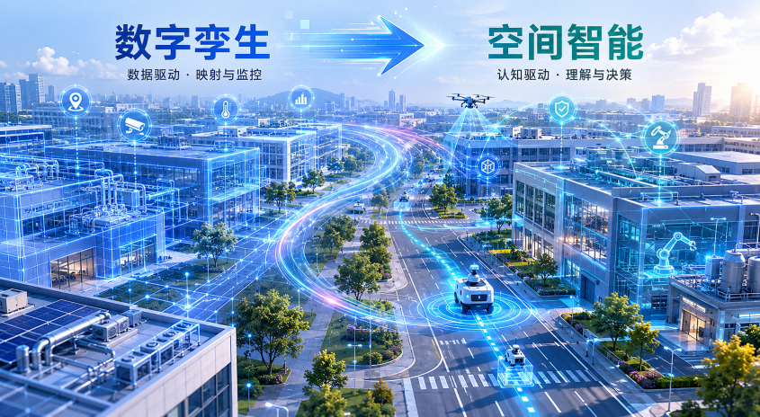 一文搞懂数字孪生与空间智能的关系：三层关系+三步演进