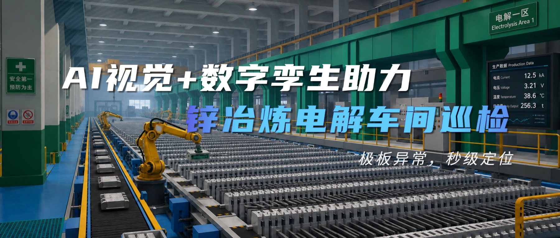 从人工巡槽到三维智控：锌电解槽 AI 孪生巡检系统，破解极板烧板管控难题