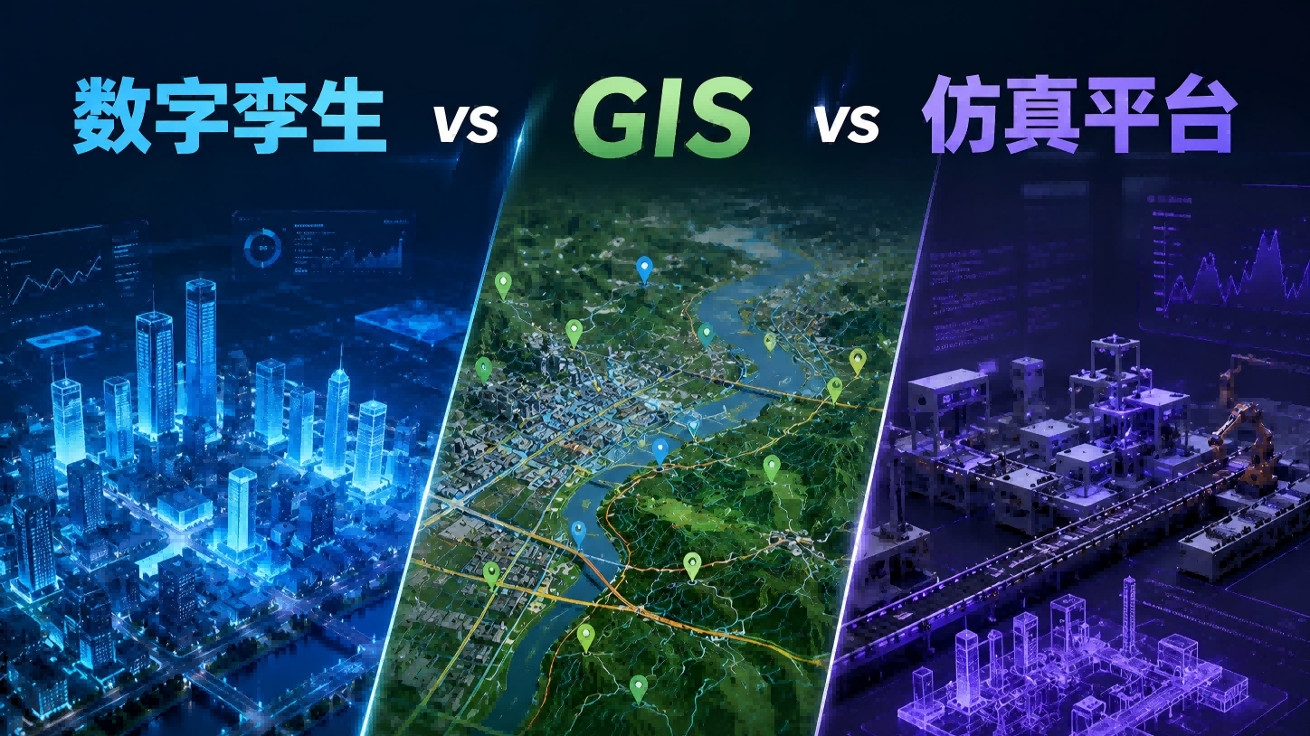 数字孪生深度解析：它是什么？能干什么？与GIS、仿真平台有何不同？