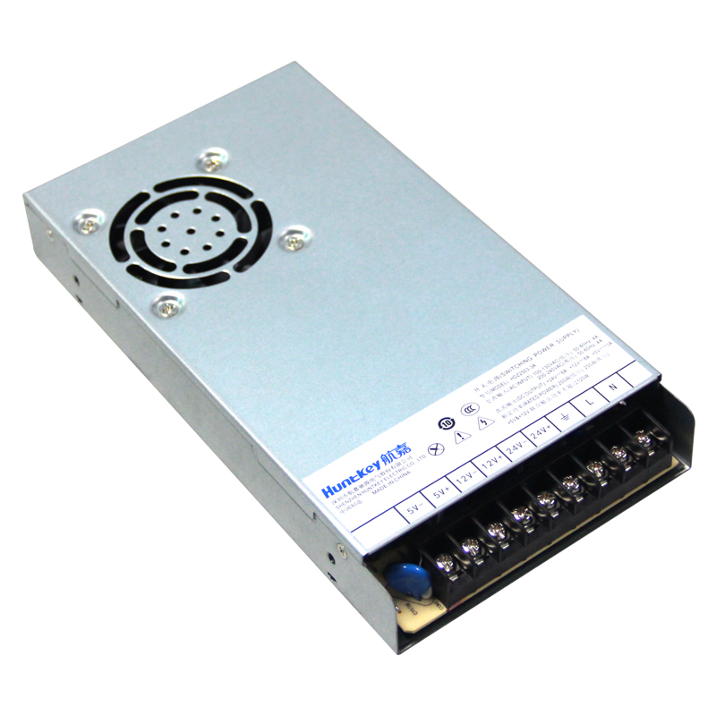 航嘉250W三路输出5V+12V+24V工业电源