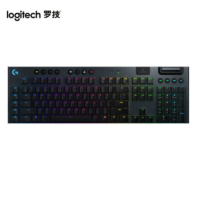 罗技G913 全尺寸无线游戏超薄机械键盘