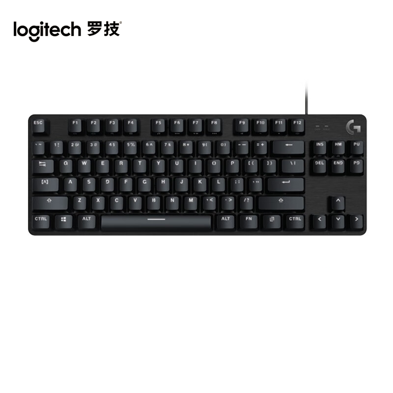 罗技G412TKL 87键 有线机械键盘茶轴