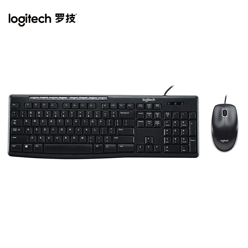 罗技MK200有线键盘鼠标套装