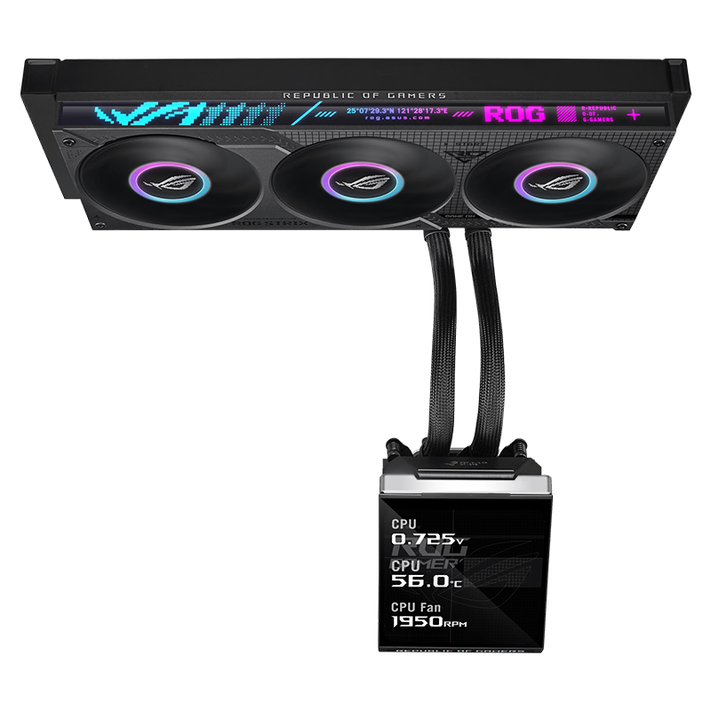 华硕ROG STRIX SLC IV 360 ARGB LCD 颜值版水冷散热器