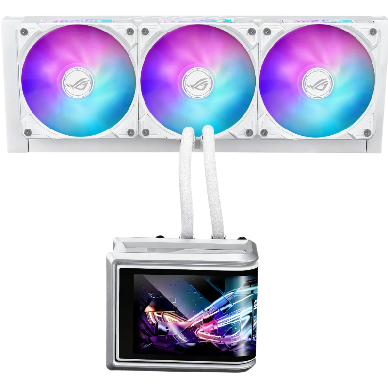华硕龙王IV ROG RYUO IV SLC 360 ARGB 颜值版白色水冷散热器
