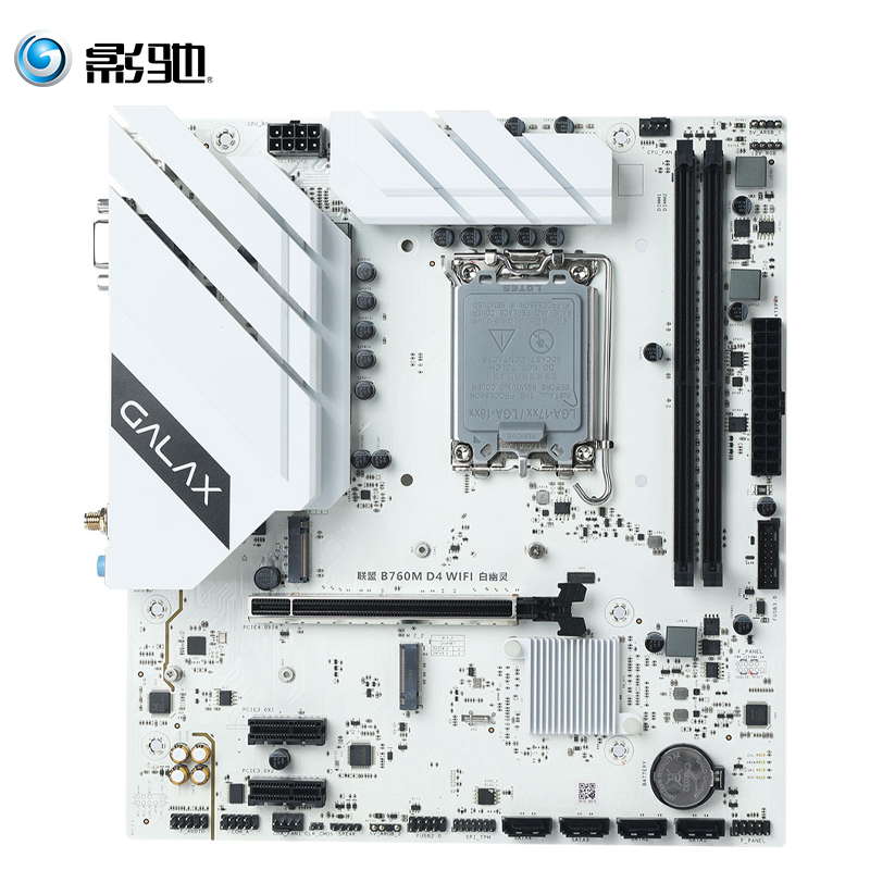 影驰联盟 B760M D4 Wi-Fi白幽灵主板