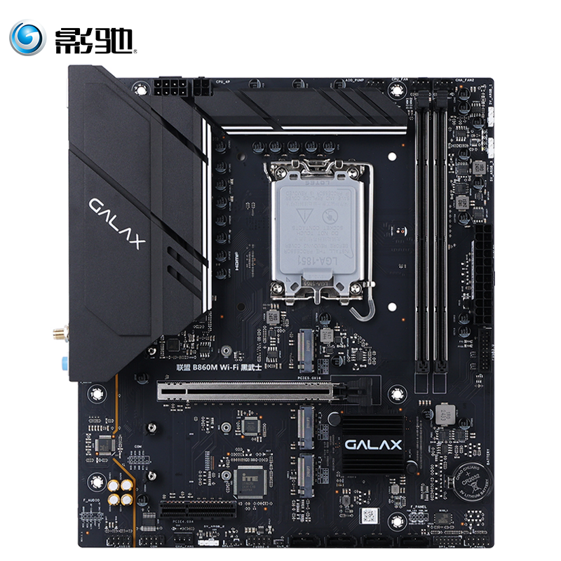 影驰 联盟B860M Wi-Fi 黑武士主板